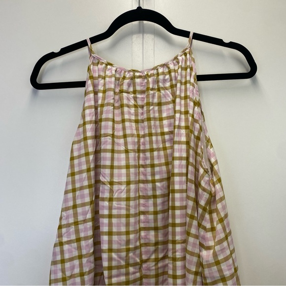 Ann Taylor Plaid Multi-Color Halter Flare Dress NWT - Picture 8 of 14